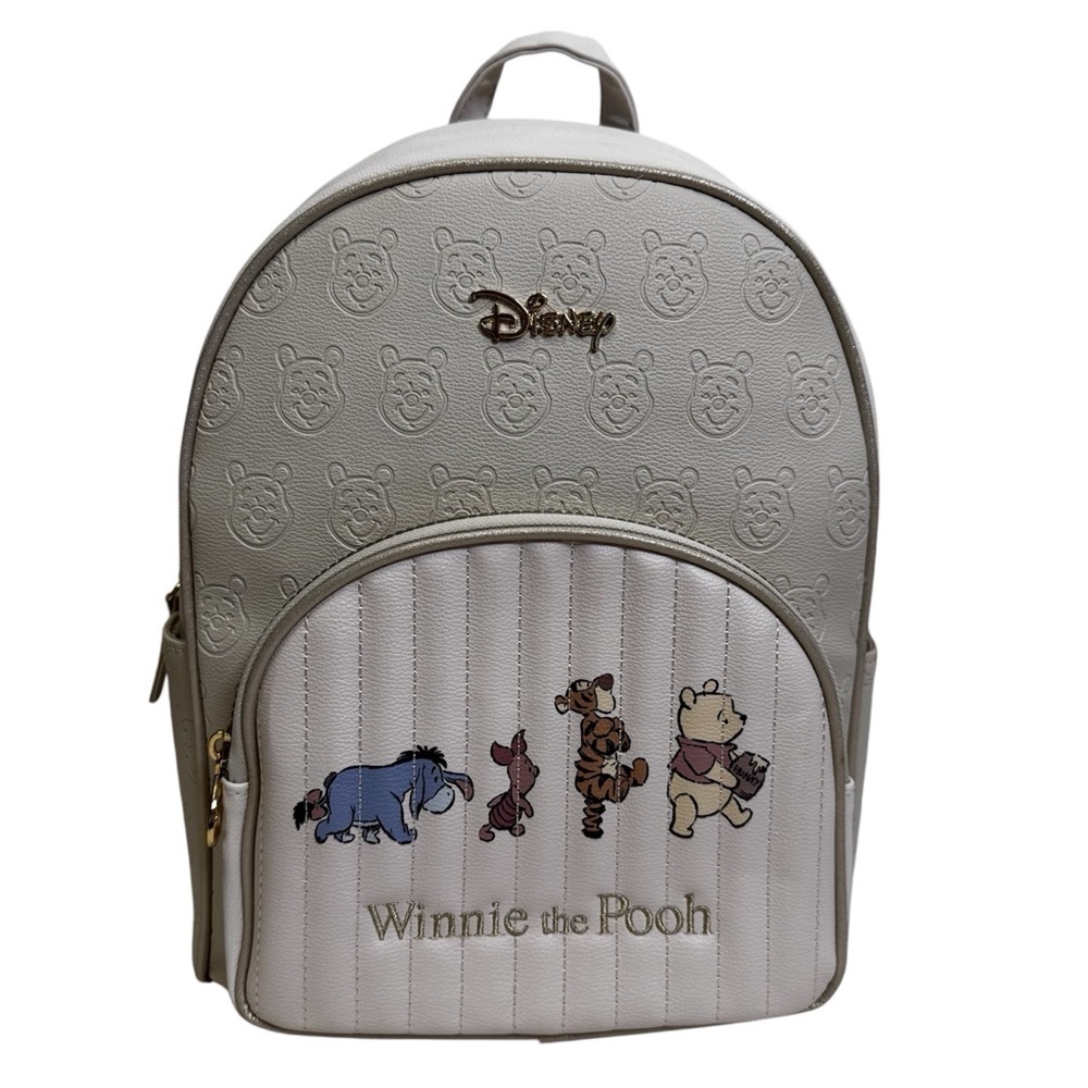 Primark Disney Winnie the Pooh  Backpack Adjustable Straps Embossed Pooh NWT - Picture 3 of 15
